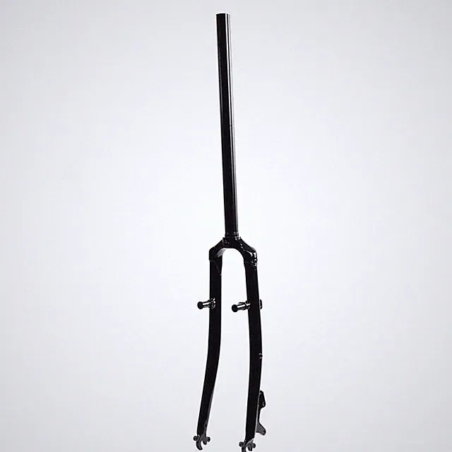 26" Chromoly Steel Touring Bike Rigid Fork 1 inch 25.4mm Disc V Brake Threadless