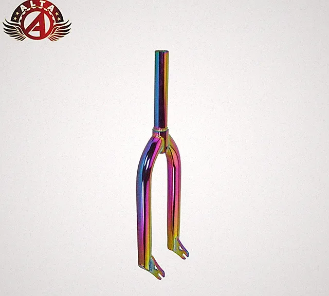 ALTA 20″ OilSlick Chromoly Fork– 1-1/8″ Threadless, Caliper Mount,Fits 3/8″ AXLE