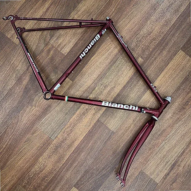 Bianchi Vintage Eros Road Bike Frame Italy Dedacciai Zero Tre Chromoly Size 55