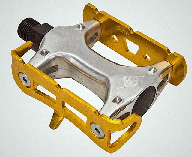 Bicycle Pedals Origin 8 Track Lite 9/16 Anodized Gold