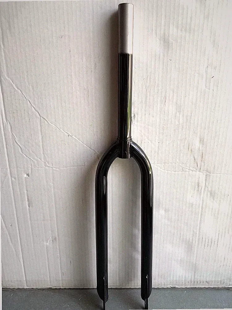Black Bicycle Fork Chromoly Steel 1-1/8" Threadless for 29" Bike Cruiser BMX