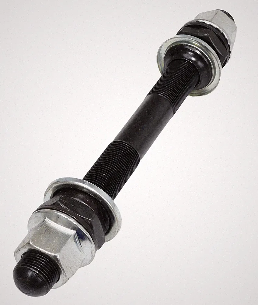 BMX bicycle 14mm loose ball axle kit REAR chromoly 180mm long