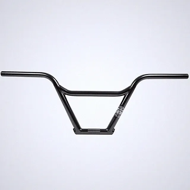 BONE DETH BASTARD BMX BARS 4pc HANDLEBARS 100% CHROMOLY BLACK CHROME NEW