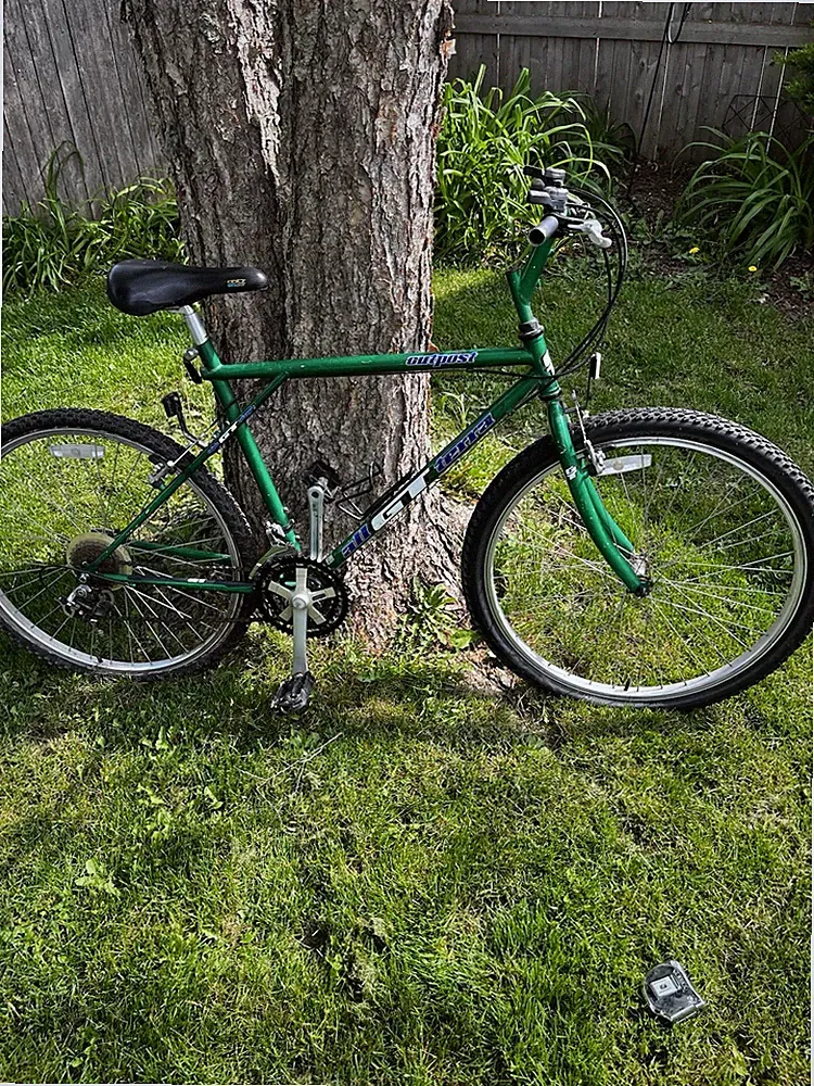 CHROMOLY STEEL GT All Terra Outpost Trail 22.5 Top Tube Bicycle Frame 1994