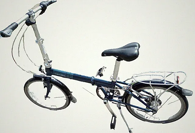 Dahon D7 Folding Bike 7 Speed 4130 Chromoly 20” Wheels with Cargo Rack