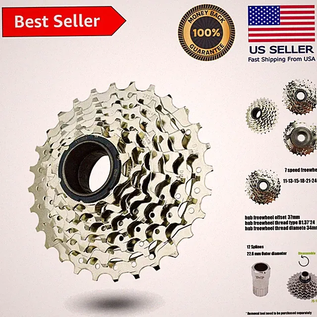 High-Performance 7-Speed Freewheel for E-Bikes - Lightweight and Easy to Install