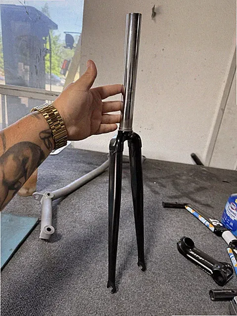 Leader LD-S803ST Chromoly Cr-Mo 700c Track Fork 1-1/8” Threadless Fixed Gear