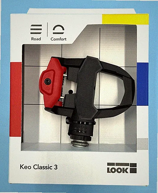 LOOK KEO CLASSIC 3 Black/Red Road Pedals NEW in BOX with Matching CLEATS