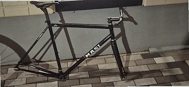 Masi Track Bike Frame Set Black Fixed Gear Steel Frame Fork USED