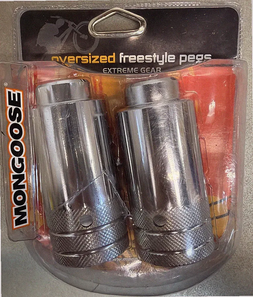 MONGOOSE Bicycle Pegs Threaded Oversized 26T Cro-moly BMX Lowrider Cruiser Bikes