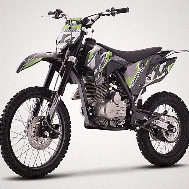 MotoTec X4 Gas Dirt Bike 150cc 4-Stroke Black MotoTec Bike