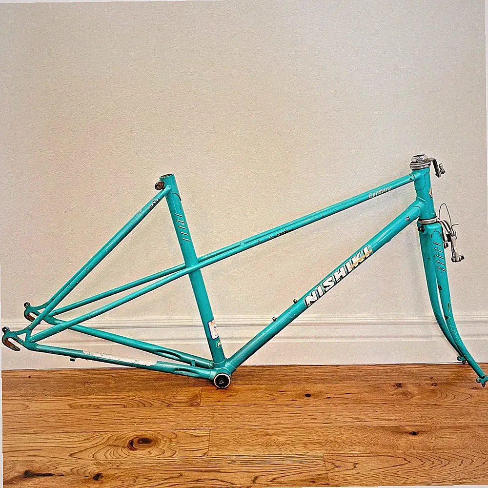 Nishiki Century Vintage Bicycle Frame Set Chromoly 48 cm, Good