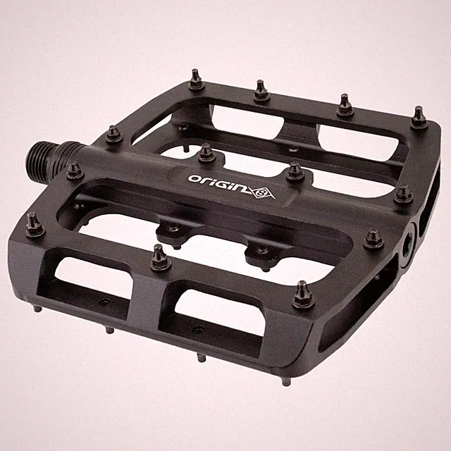 Origin8 Rascal XL Platform Pedals 9/16" Concave Alloy Body Removable Pins Black