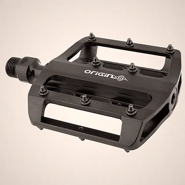 Origin8 Rascal XS Alloy Platform Pedals - CNC Machined, Concave 9/16" Spindle