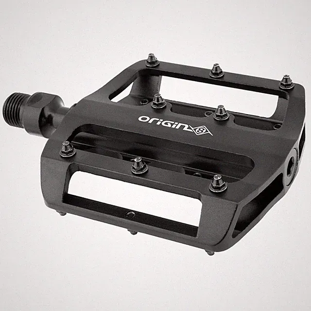 Origin8 Rascal XS Platform Pedals 9/16" Concave Alloy Body Removable Pins Black