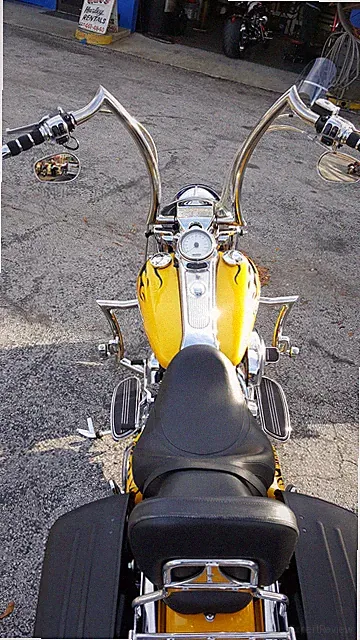 POLISHED STAINLESS ape handlebar motorcycle handlebar 14''in stock MADE IN USA