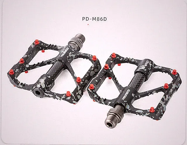 PROMEND Camouflage Non-slip Aluminium Alloy Carbon Tube 3 Bearings Bicycle Pedal
