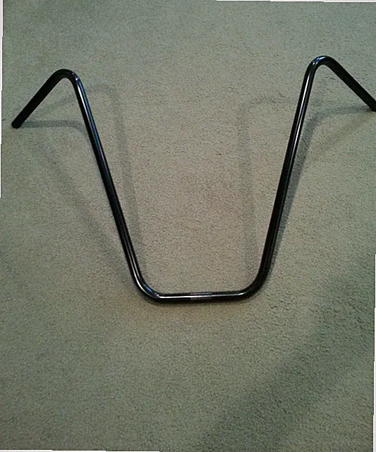QUALITY BLACK APE V BICYCLE HANDLE BARS 19" (22.2mm)