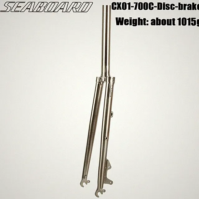 Road Bicycle 700c X 23C Front Fork Caliper /Disc Brake Chrome Rigid Fork 28.6mm