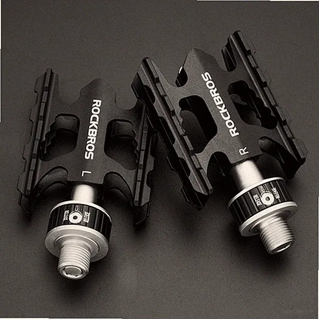 ROCKBROS Black Ultralight Quick Release Bicycle Pedals For Brompton Folding Bike