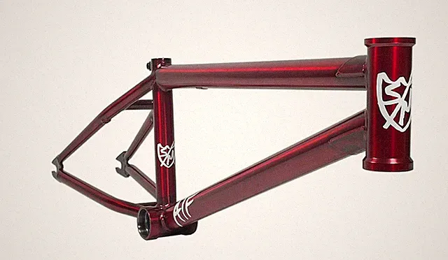 S&M BIKES ATF FRAME 18 INCH FRAME BLOOD RED 18" BMX BIKE SMALL KIDS USA TRANS