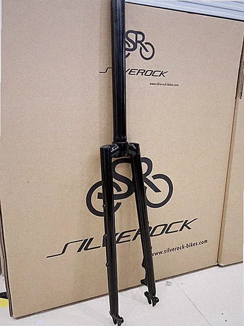 Steel Forks Road Gravel Bike 700C 29er Disc Brake Offset 45mm Chrome Fork