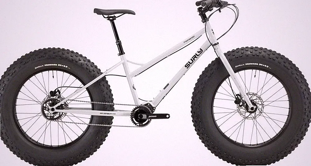 Surly Moonlander Fat Tire Bike - 24" Steel Lunar Dust Gray Large