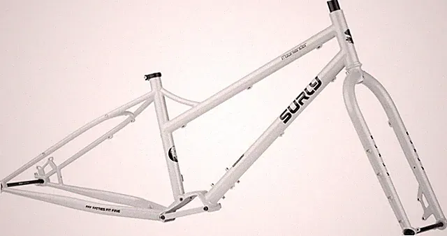 Surly Moonlander Fat Tire Bike Frameset - 24" Steel Lunar Dust Gray Medium
