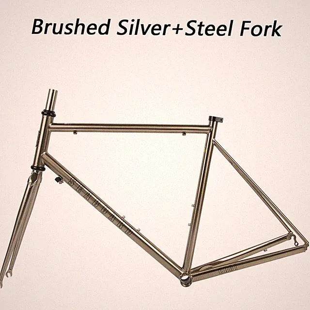Ultralight Road Bicycle Frame Carbon Heat Treated Chrome Molybdenum Steel Fork
