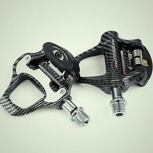 Ultralight Road Bike Carbon Self-locking Pedal Non-Slip Bicycle Clipless Pedals