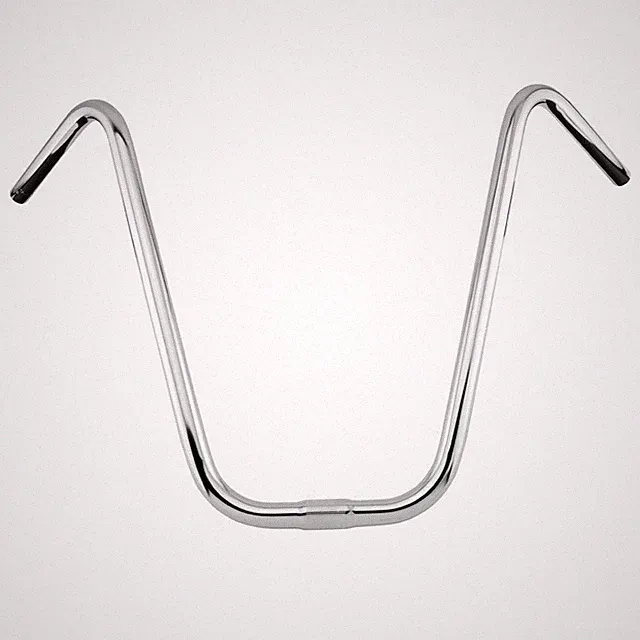 V APE STEEL 16" RISE HANDLEBAR 25.4MM CHROME