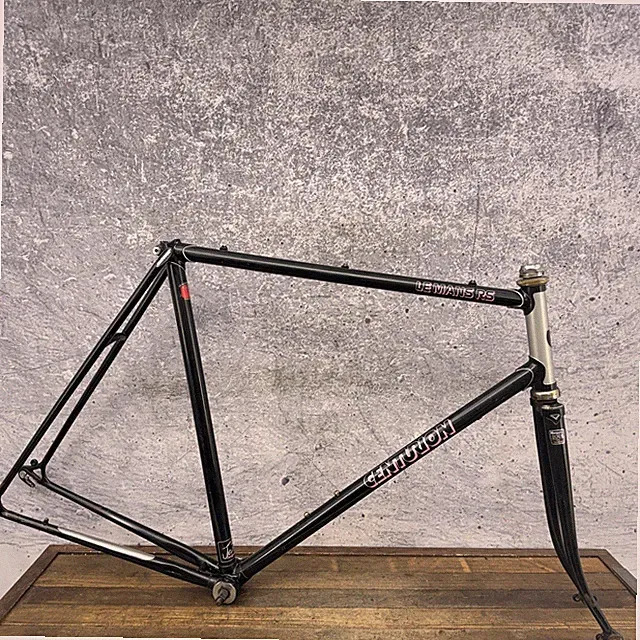Vintage Centurion Le Mans RS Road Bike Frame 58cm Black Tange 2 CRMO 700c 123mm